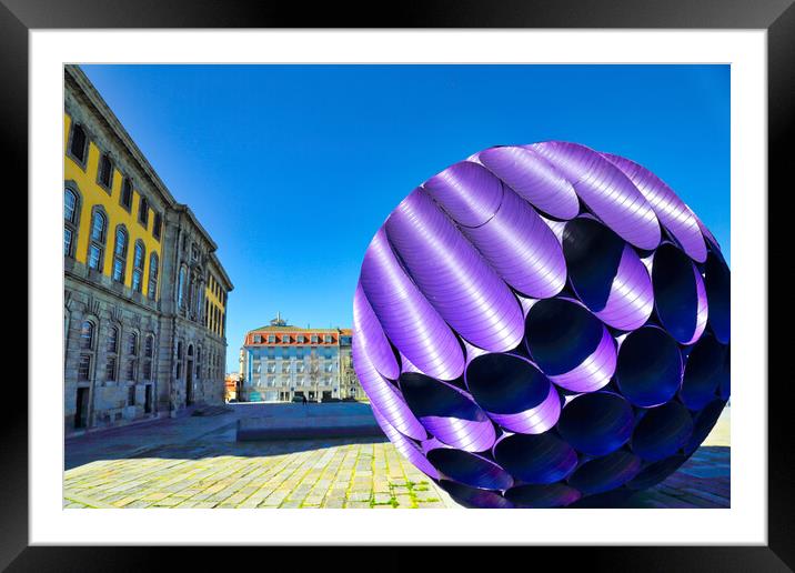 Eclipse structure in Porto in the historic center Framed Mounted Print by Elijah Lovkoff
