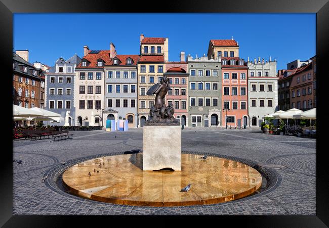 Old Town Market Square of Warsaw in Poland Framed Print by Artur Bogacki