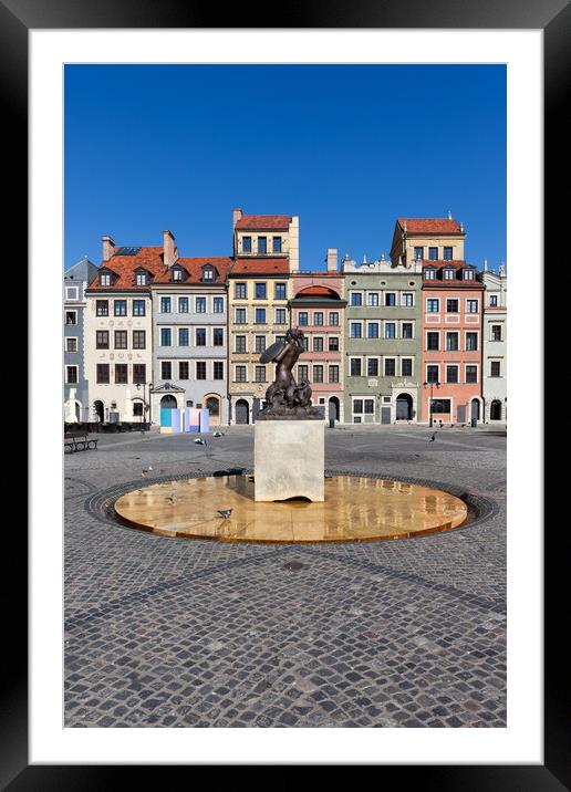 Old Town Market Place in Warsaw Framed Mounted Print by Artur Bogacki