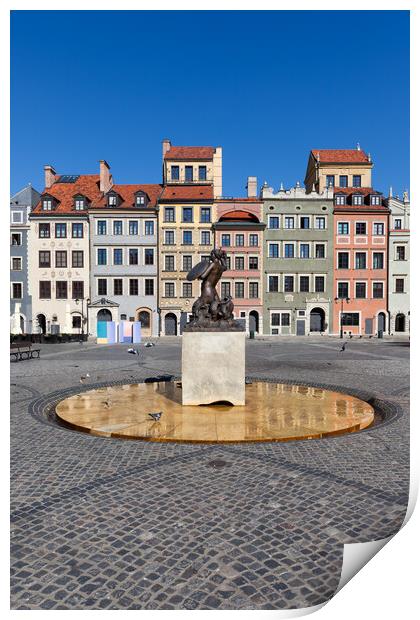 Old Town Market Place in Warsaw Print by Artur Bogacki