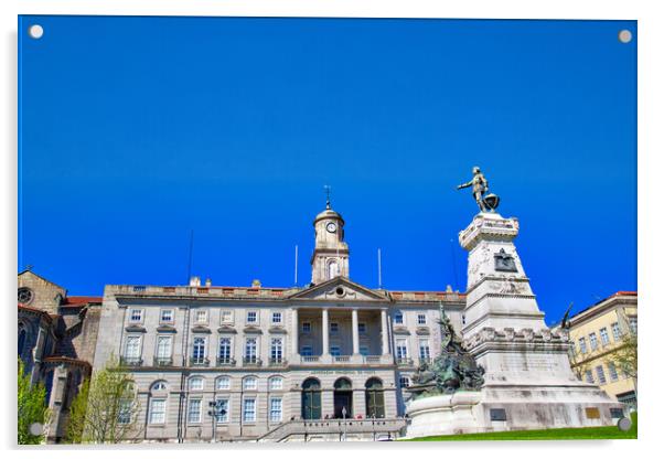  Commercial association of Porto  Acrylic by Elijah Lovkoff