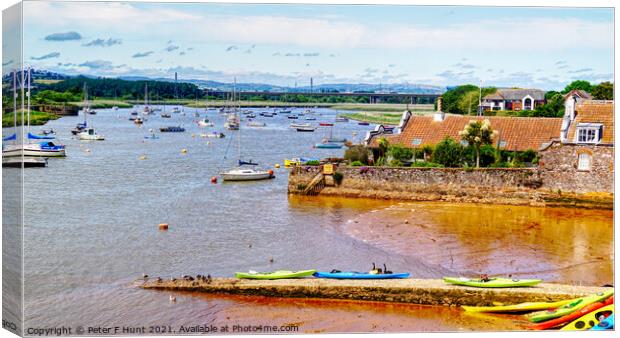 River Exe At Topsham Canvas Print by Peter F Hunt