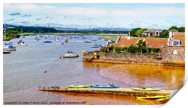 River Exe At Topsham Print by Peter F Hunt