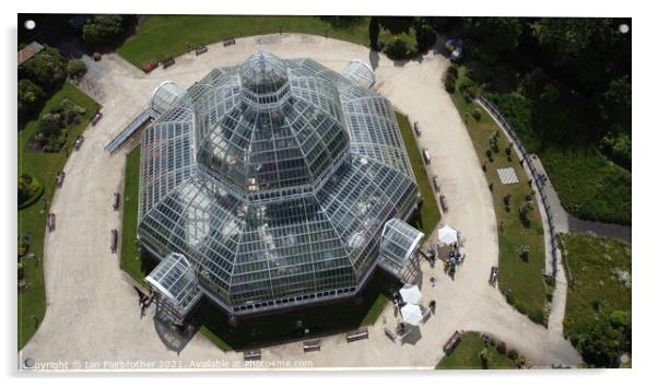 Palm House By Drone Acrylic by Ian Fairbrother