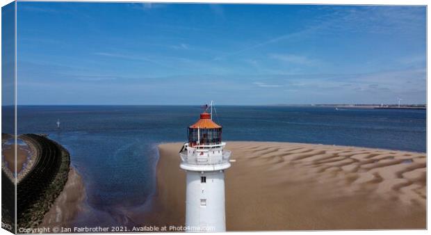 Lighthouse from above  Canvas Print by Ian Fairbrother