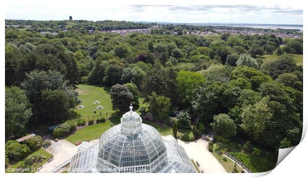 Palm House By Drone  Print by Ian Fairbrother