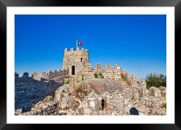 Sintra, Portugal, Famous Castle of the Moors Framed Mounted Print by Elijah Lovkoff