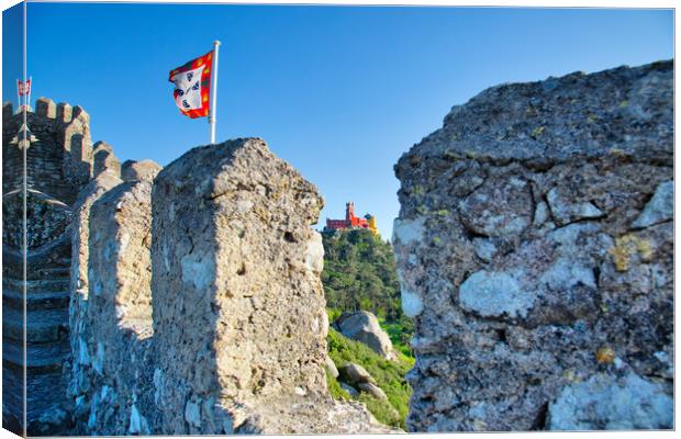 Sintra, Portugal, Scenic Castle of the Moors Canvas Print by Elijah Lovkoff