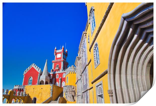 Scenic Pena Palace in Sintra, Portugal Print by Elijah Lovkoff