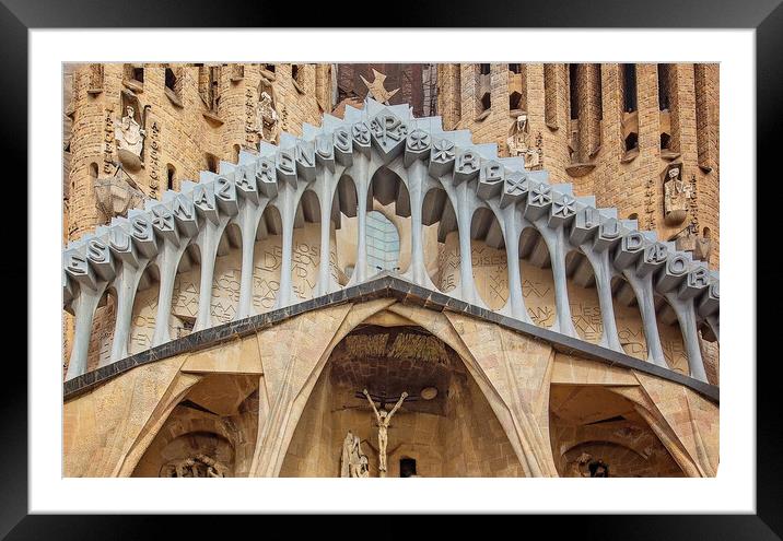 Barcelona, Catalonia, Spain-October 1, 2019: Famous Antonio Gaud Framed Mounted Print by Elijah Lovkoff