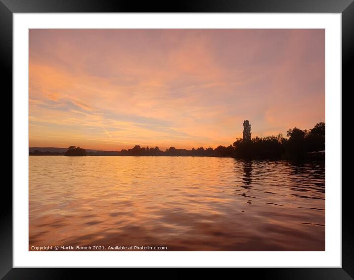 Lake Zug Sunset Framed Mounted Print by Martin Baroch