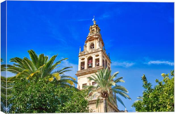 Mezquita Cathedral at a bright sunny day in the heart of historic center of Cordoba Canvas Print by Elijah Lovkoff