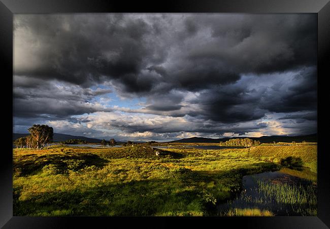 Last Light On Rannoch Moor Framed Print by Sandi-Cockayne ADPS