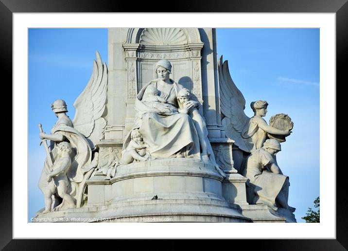 The Victoria Memorial - the monument to Queen Victoria Framed Mounted Print by M. J. Photography