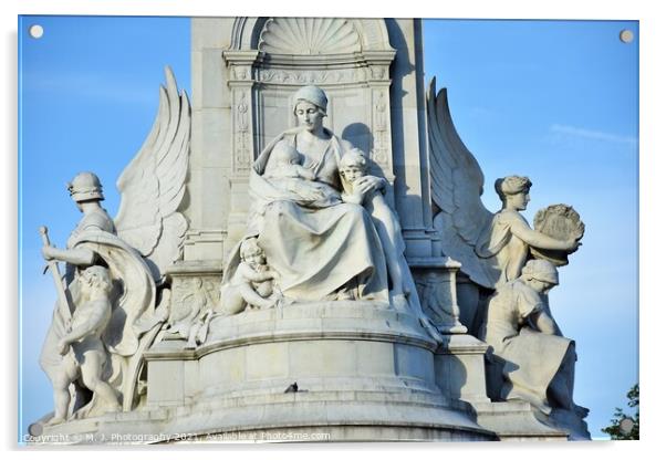 The Victoria Memorial - the monument to Queen Victoria Acrylic by M. J. Photography