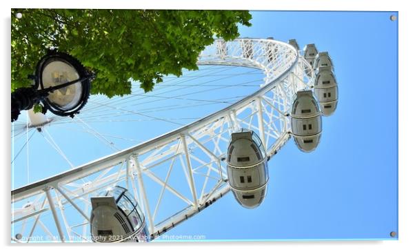 The London Eye, or the Millennium Wheel Acrylic by M. J. Photography
