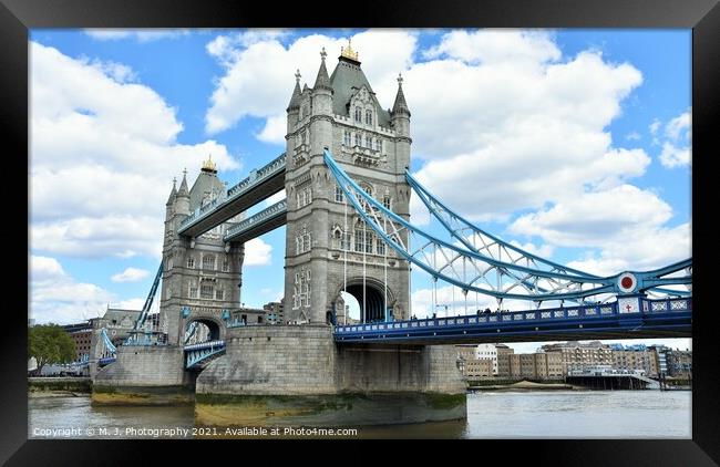  Tower Bridge in London  Framed Print by M. J. Photography