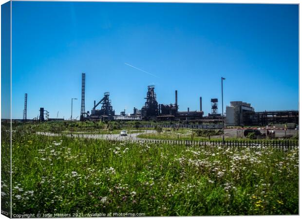 Tata Steelworks Canvas Print by Jane Metters