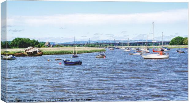 The River Exe Canvas Print by Peter F Hunt