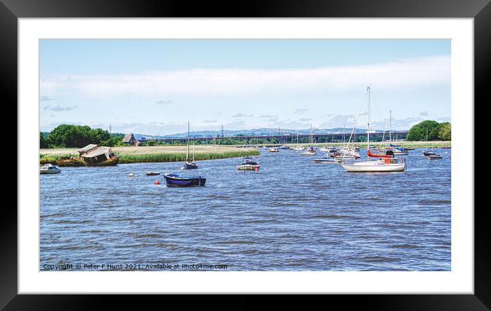 The River Exe Framed Mounted Print by Peter F Hunt