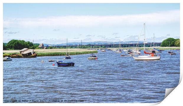 The River Exe Print by Peter F Hunt