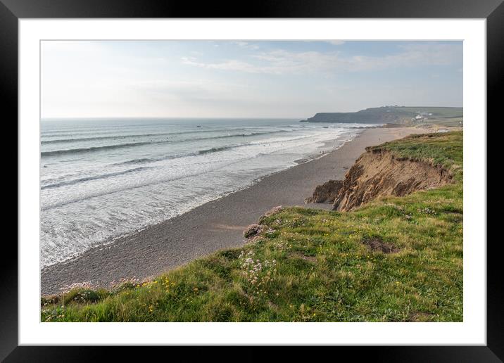 Widemouth Bay, Cornwall Framed Mounted Print by Graham Custance