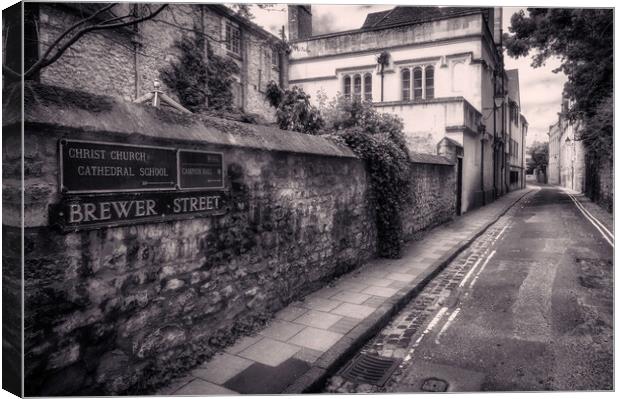 Brewer Street, Oxford Canvas Print by Richard Downs