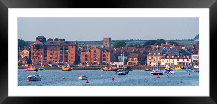 Dawn over Wells-next-the-sea, Norfolk coast, 7th June 2021 Framed Mounted Print by Andrew Sharpe