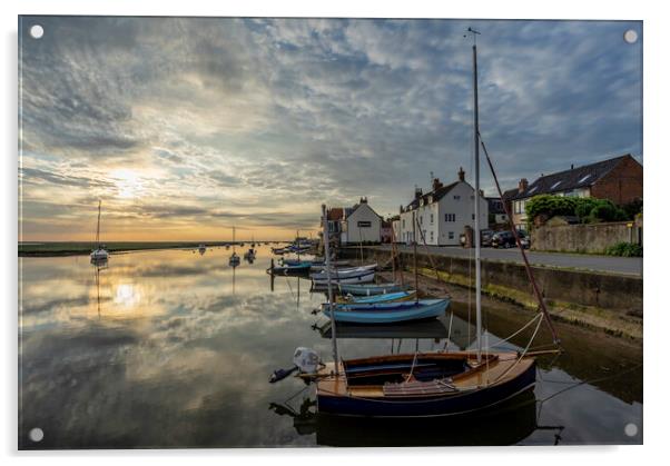 Dawn over Wells-next-the-sea, Norfolk coast, 7th June 2021 Acrylic by Andrew Sharpe