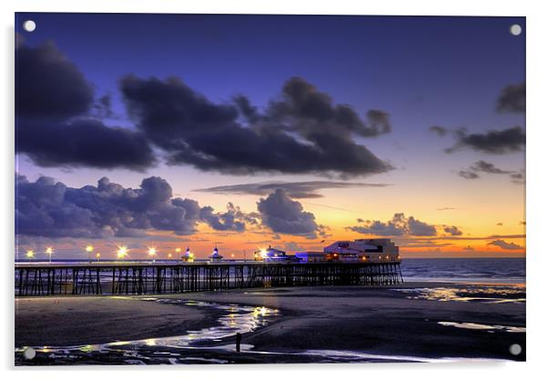 Sunset At North Pier Acrylic by Jason Connolly