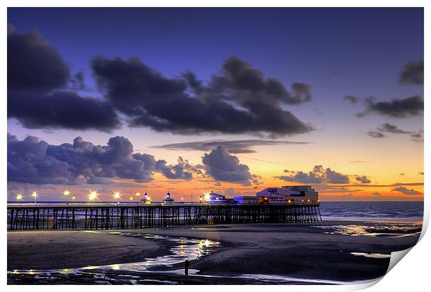 Sunset At North Pier Print by Jason Connolly