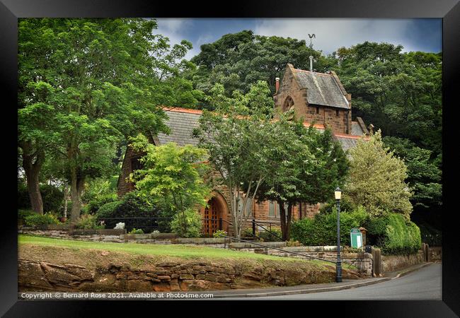 Caldy Church on The Wirral Framed Print by Bernard Rose Photography