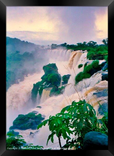 The power of the Iguazu Falls, Brazil Framed Print by Nathalie Hales