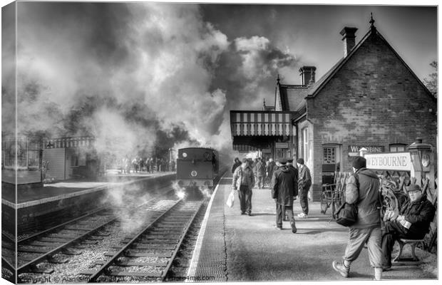 Weybourne Railway Station Canvas Print by Alan Simpson