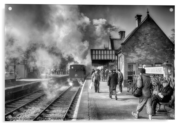 Weybourne Railway Station Acrylic by Alan Simpson