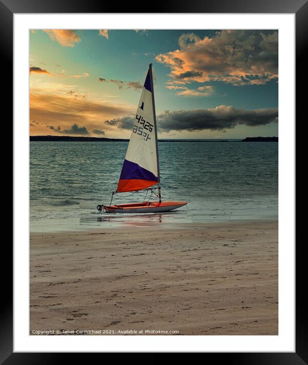 Sailing Heaven Framed Mounted Print by Janet Carmichael