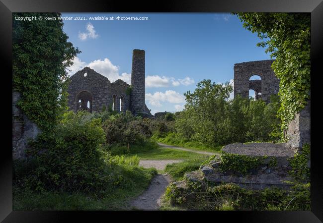 South Wheal Mine Framed Print by Kevin Winter