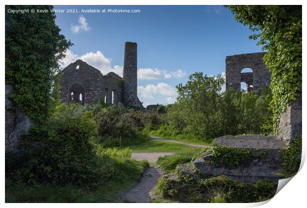 South Wheal Mine Print by Kevin Winter