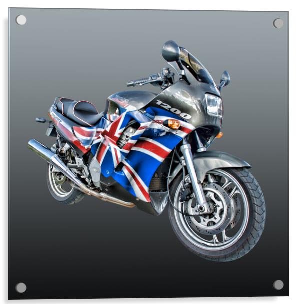Triumph Trophy Motorcycle Acrylic by Steve Purnell