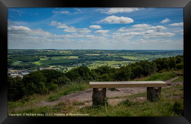 Clouds over Wharfedale Framed Print by Richard Perks