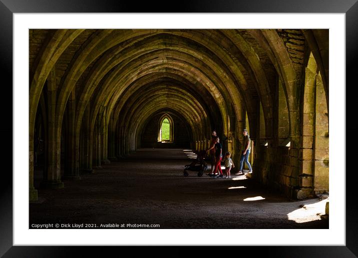Arches at Fountains Abbey Framed Mounted Print by Dick Lloyd