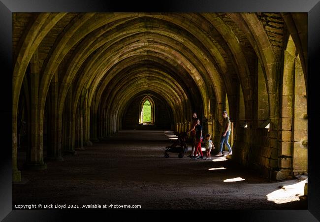 Arches at Fountains Abbey Framed Print by Dick Lloyd