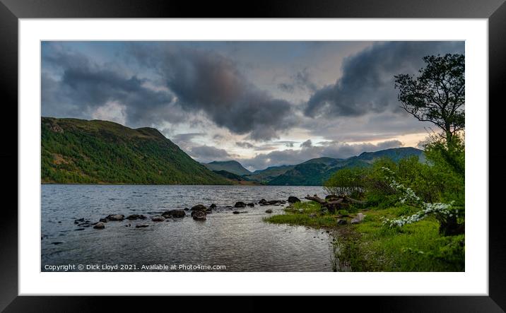 Ullswater Blue Hour Framed Mounted Print by Dick Lloyd