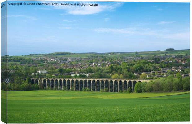 Penistone Viaduct Canvas Print by Alison Chambers