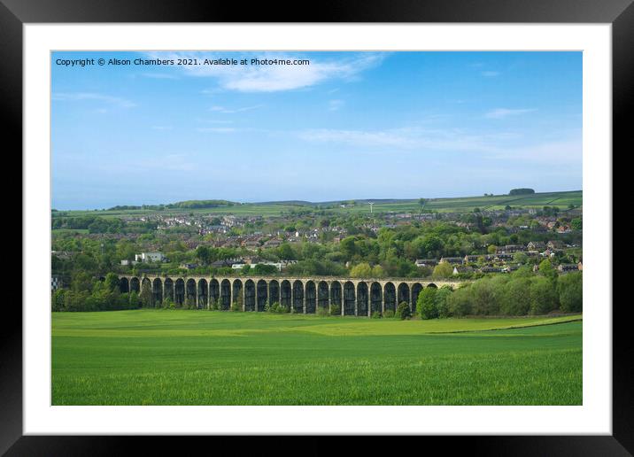Penistone Viaduct Framed Mounted Print by Alison Chambers