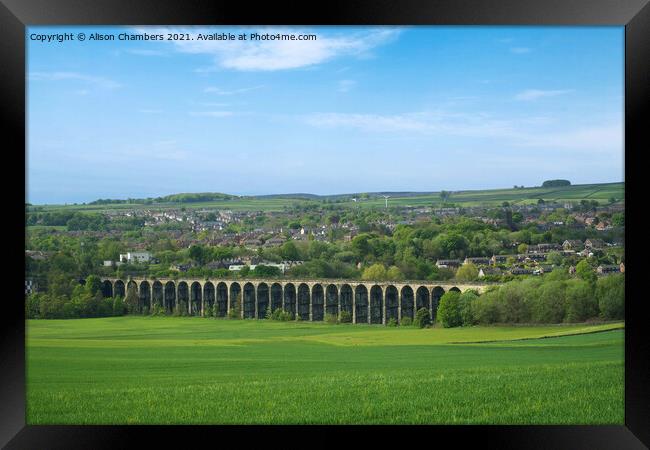 Penistone Viaduct Framed Print by Alison Chambers