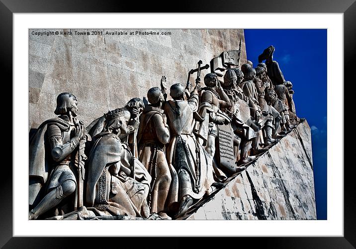 Monument To The Discoveries Canvases & Prints Framed Mounted Print by Keith Towers Canvases & Prints