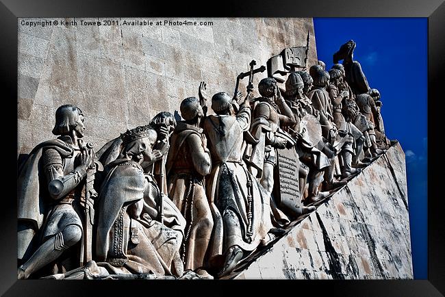 Monument To The Discoveries Canvases & Prints Framed Print by Keith Towers Canvases & Prints