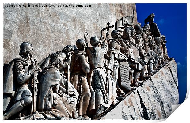Monument To The Discoveries Canvases & Prints Print by Keith Towers Canvases & Prints