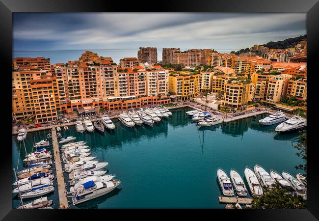 Port de Fontvieille in Monaco Framed Print by Artur Bogacki